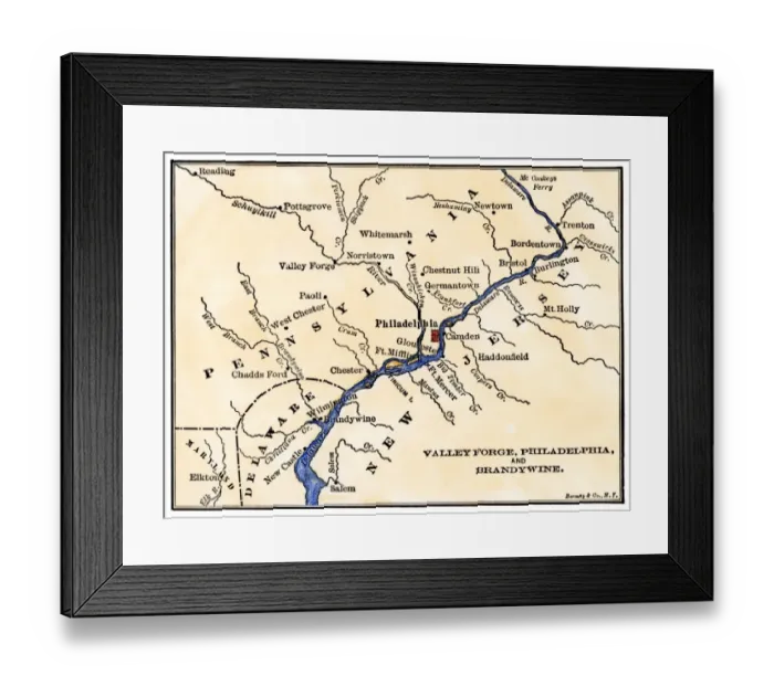 Framed Print : Revolutionary War sites near Philadelphia Framed Print : Revolutionary War sites near Philadelphia