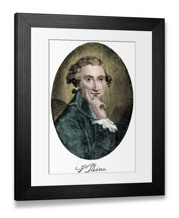 Framed Print : Thomas Paine, author of Common Sense