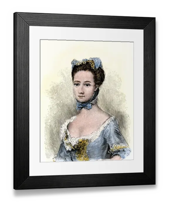 Framed Print : Baroness Fredericka von Riedesel Framed Print : Baroness Fredericka von Riedesel