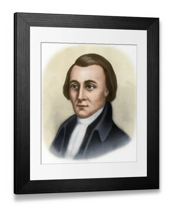 Framed Print : Matthew Thornton of New Hampshire Framed Print : Matthew Thornton of New Hampshire