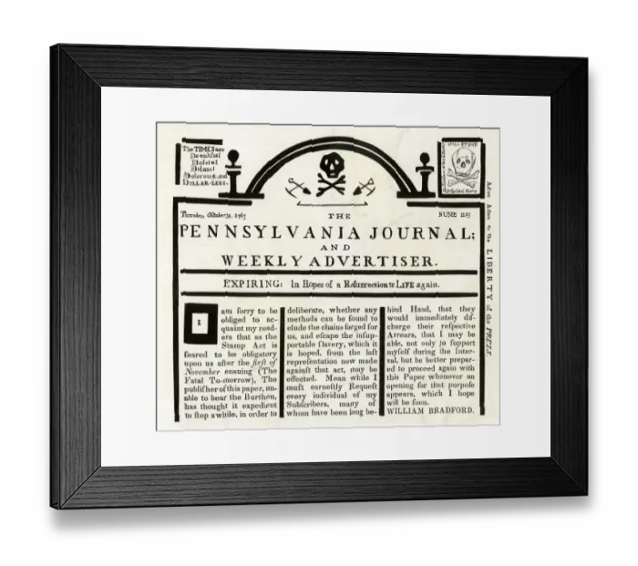 Framed Print : Pennsylvania Journal Framed Print : Pennsylvania Journal