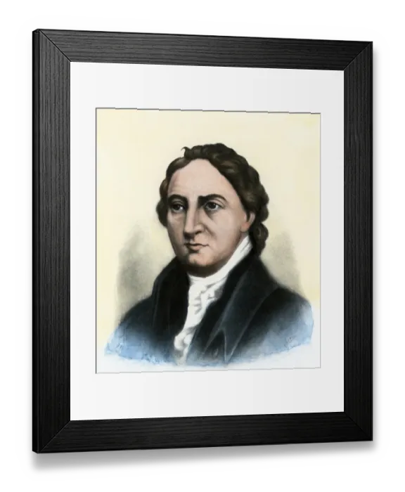 Framed Print : Lyman Hall of Georgia Framed Print : Lyman Hall of Georgia