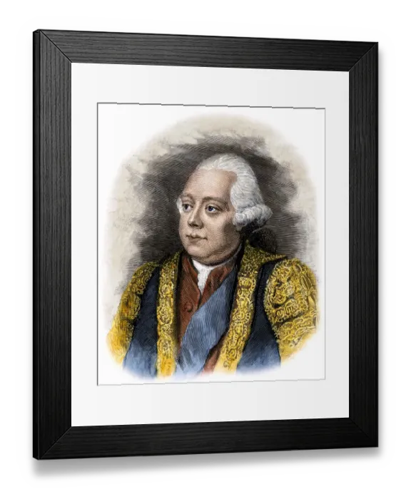Framed Print : Lord North, English prime minister during the American Revolution Framed Print : Lord North, English prime minister during the American Revolution