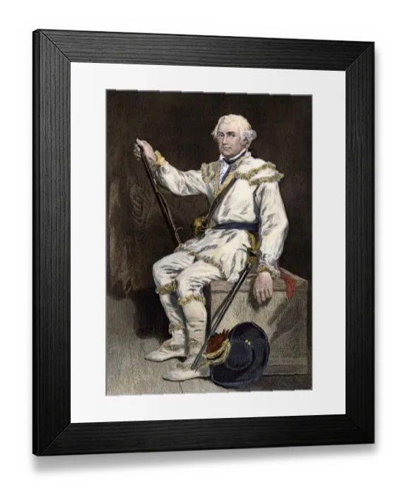 Framed Print : Continental Army General Daniel Morgan during the Revolutionary War Framed Print : Continental Army General Daniel Morgan during the Revolutionary War