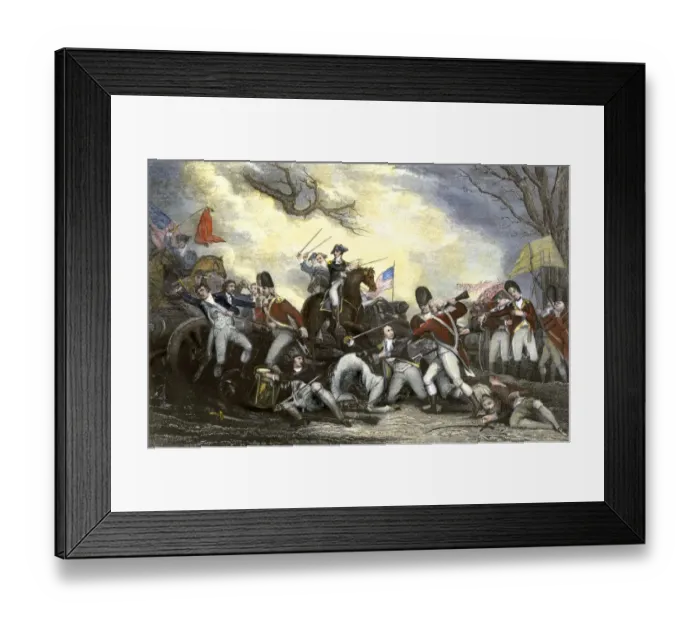 Framed Print : Battle of Princeton, 1777 Framed Print : Battle of Princeton, 1777