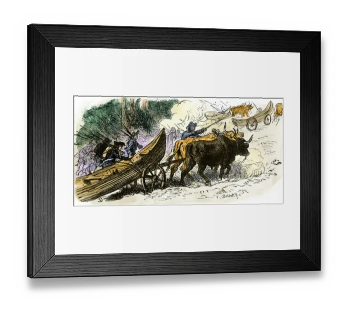 Framed Print : Benedict Arnolds expedition through the Maine wilderness to attack Quebec Framed Print : Benedict Arnolds expedition through the Maine wilderness to attack Quebec