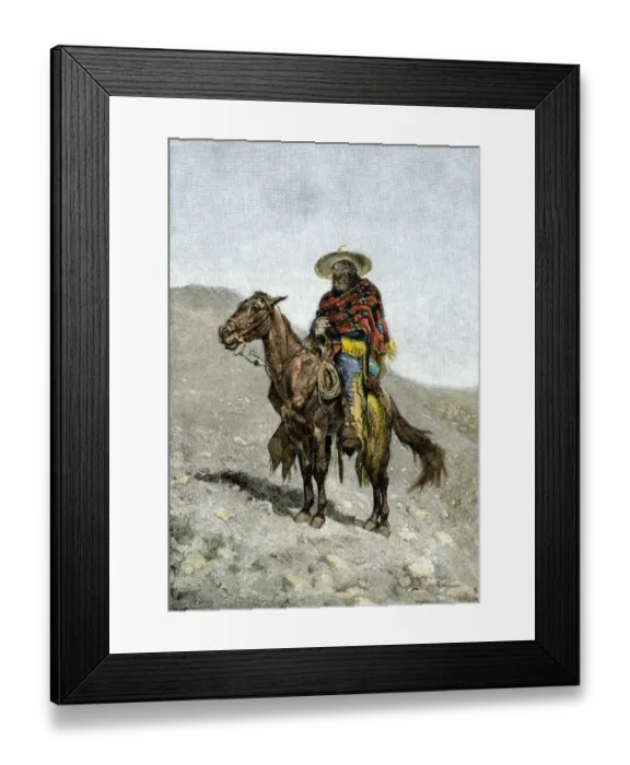 Framed Print : A Mexican vaquero Framed Print : A Mexican vaquero