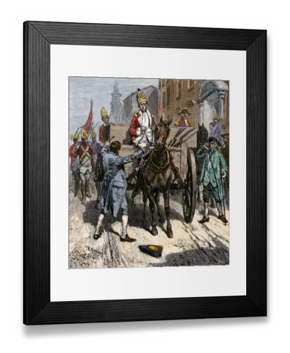 Framed Print : Sons of Liberty seizing weapons in New York City Framed Print : Sons of Liberty seizing weapons in New York City