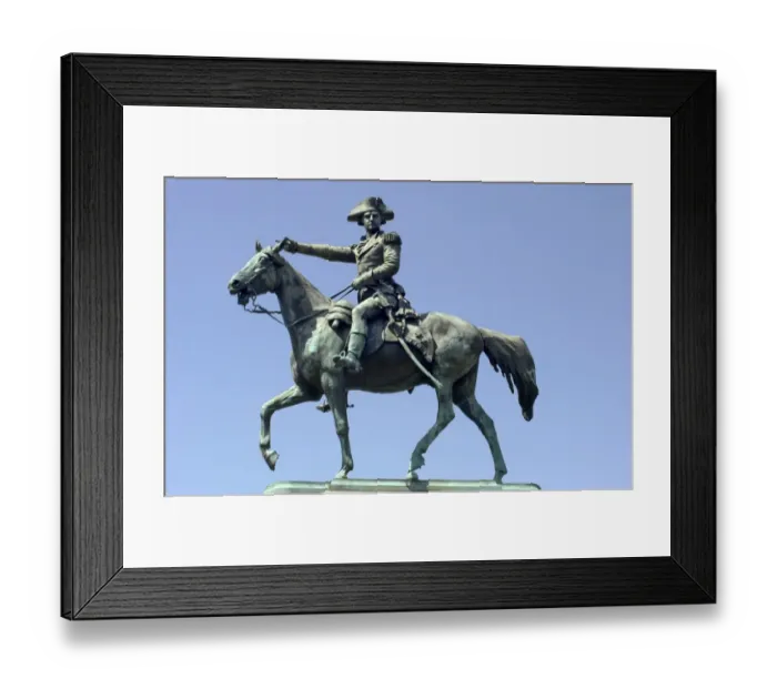 Framed Print : Equestrian statue of Nathanael Greene in the American Revolution Framed Print : Equestrian statue of Nathanael Greene in the American Revolution