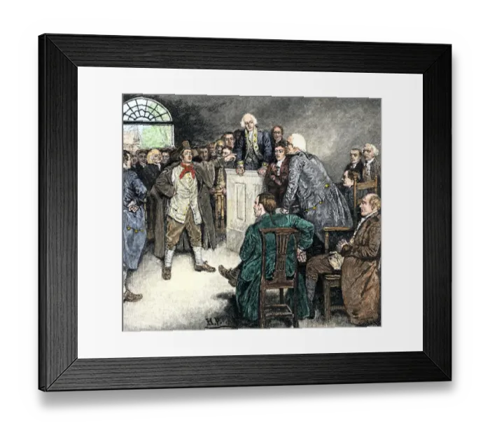 Framed Print : John Sevier rescued from North Carolina imprisonment during the American Framed Print : John Sevier rescued from North Carolina imprisonment during the American