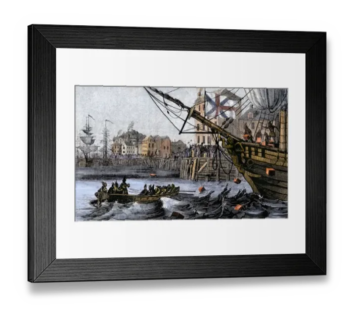 Framed Print : Boston Tea Party Framed Print : Boston Tea Party