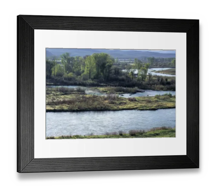 Framed Print : Missouri River headwaters, Three Forks, Montana