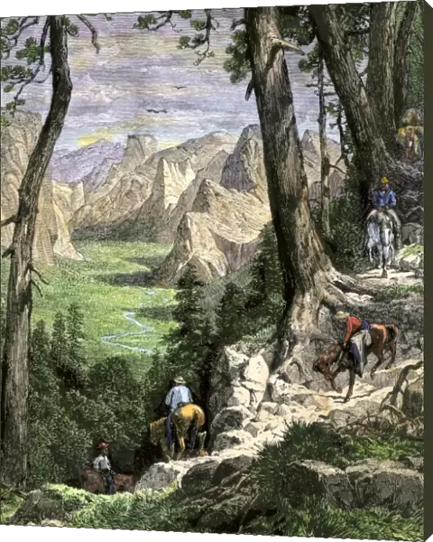 Yosemite visitors, 1870s