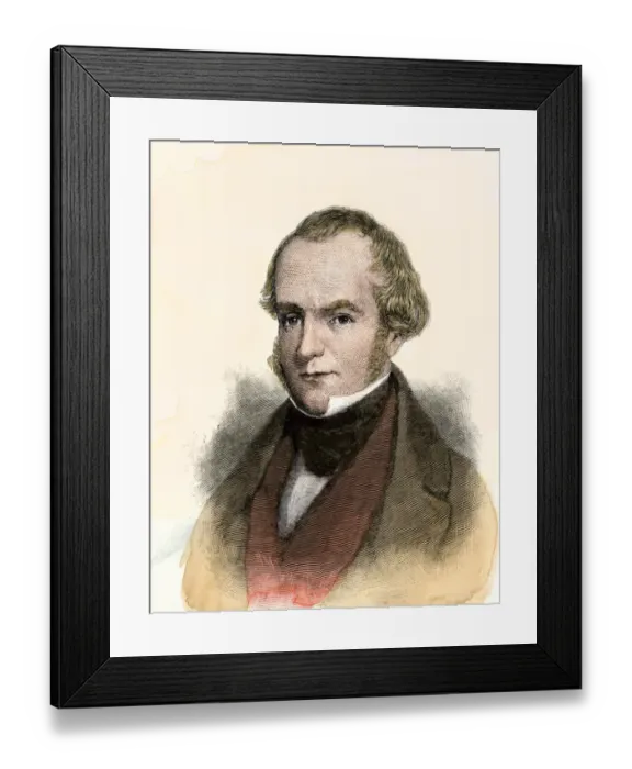 Framed Print : Stephen Fuller Austin, American colonizer of Texas