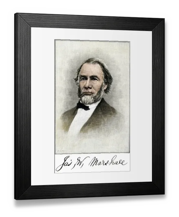 Framed Print : James Wilson Marshall, discoverer of gold in California Framed Print : James Wilson Marshall, discoverer of gold in California