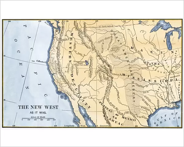 Western US frontier, early 1800s