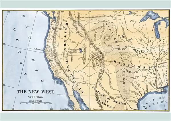Western US frontier, early 1800s