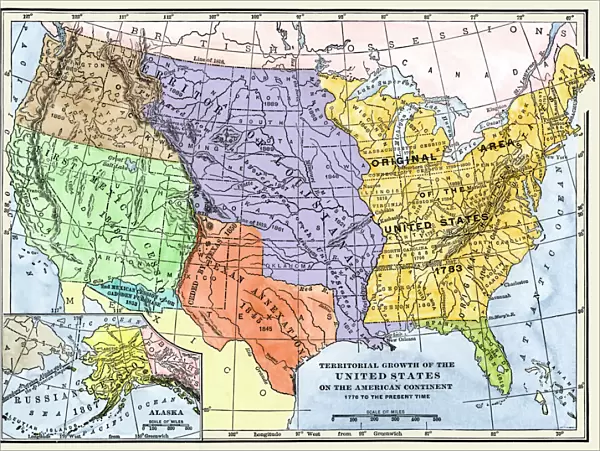 US territorial acquisition during the 1800s