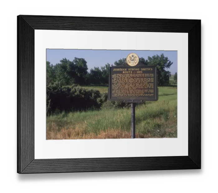 Framed Print : Jedediah Smith route marker in the Black Hills Framed Print : Jedediah Smith route marker in the Black Hills