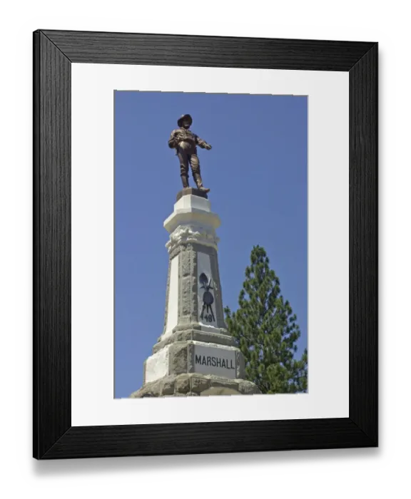 Framed Print : Statue of James Marshall Framed Print : Statue of James Marshall