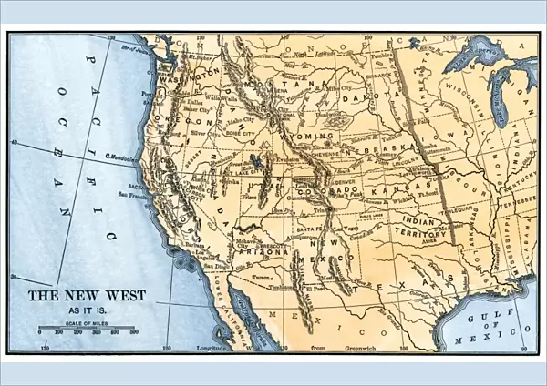 Western frontier in the 1880s