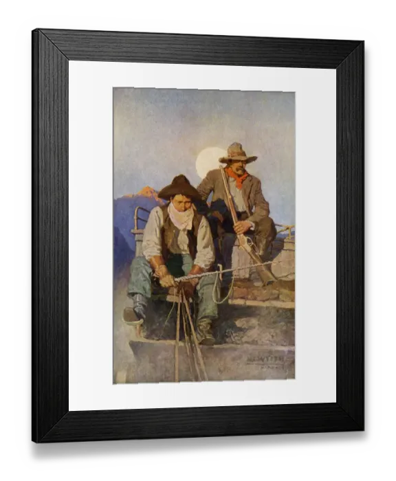 Framed Print : Western stagecoach wary of outlaw attack Framed Print : Western stagecoach wary of outlaw attack