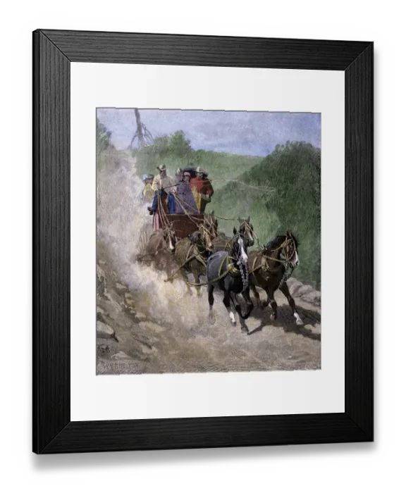 Framed Print : Yosemite Valley visitors, 1880s