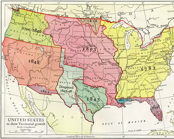 Growth of the United States to 1853