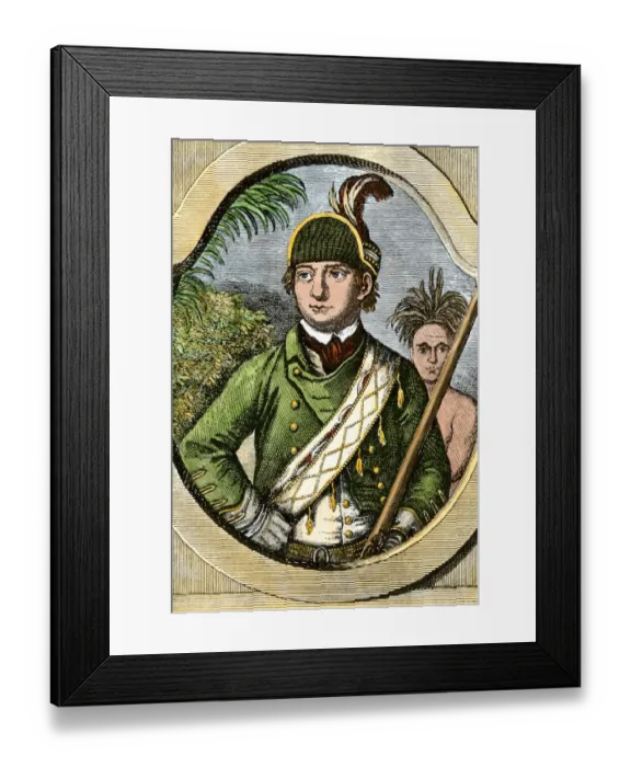 Framed Print : Robert Rogers, leader of Rogers Rangers Framed Print : Robert Rogers, leader of Rogers Rangers