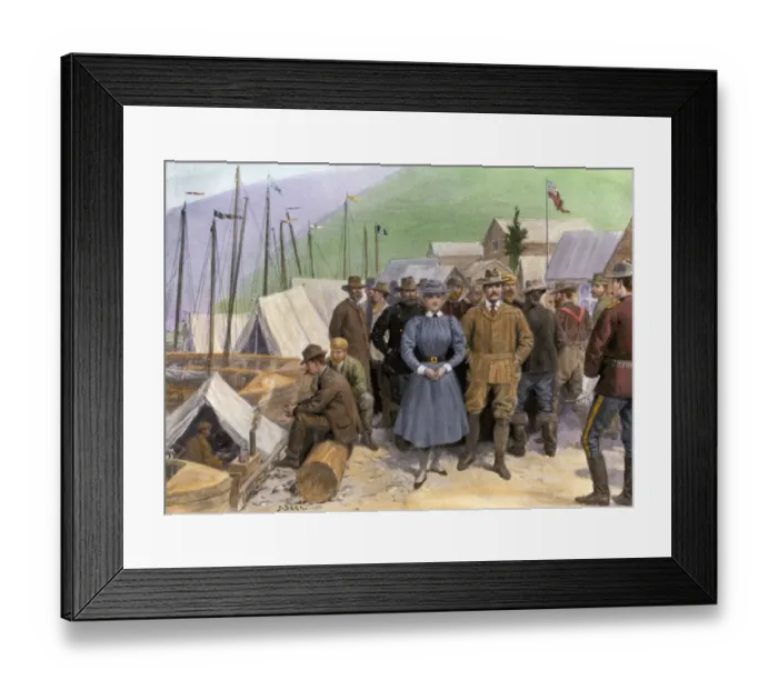 Framed Print : Dawson City during the Klondyke Gold Rush, 1890s Framed Print : Dawson City during the Klondyke Gold Rush, 1890s