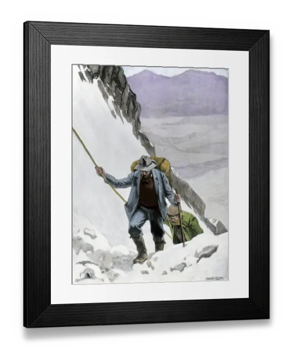 Framed Print : Chilkoot Pass during the Alaska / Klondike Gold Rush Framed Print : Chilkoot Pass during the Alaska / Klondike Gold Rush