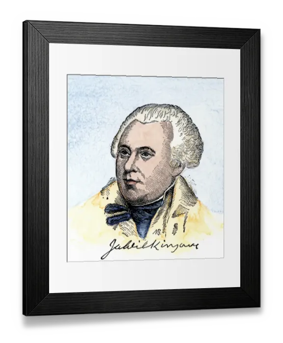 Framed Print : James Wilkinson, with his signature