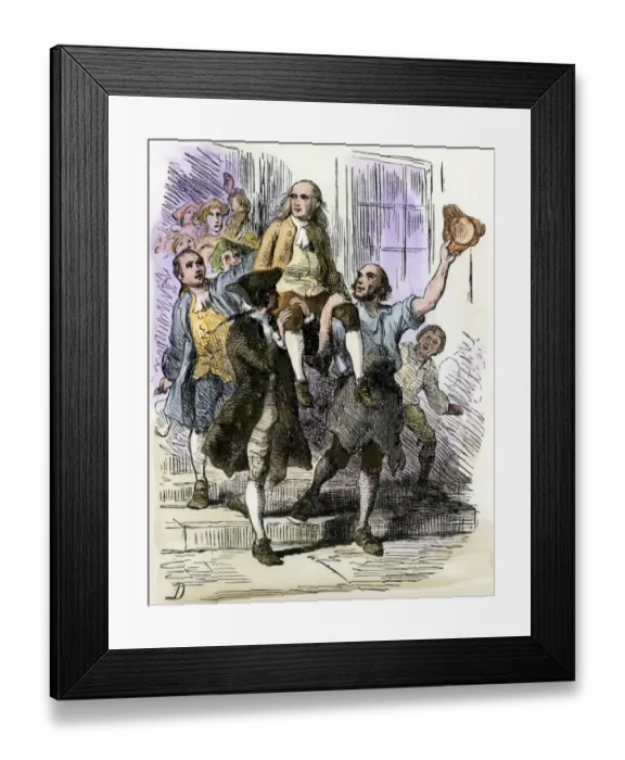 Framed Print : Acquittal of John Peter Zenger, 1735 Framed Print : Acquittal of John Peter Zenger, 1735