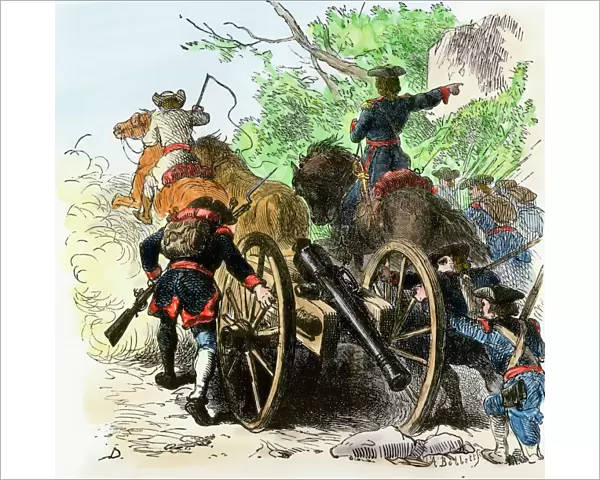 Moving artillery in the French and Indian War
