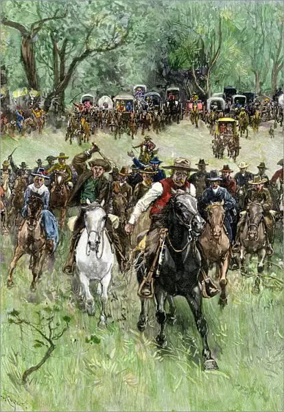 Oklahoma Territory opened to settlers, 1891