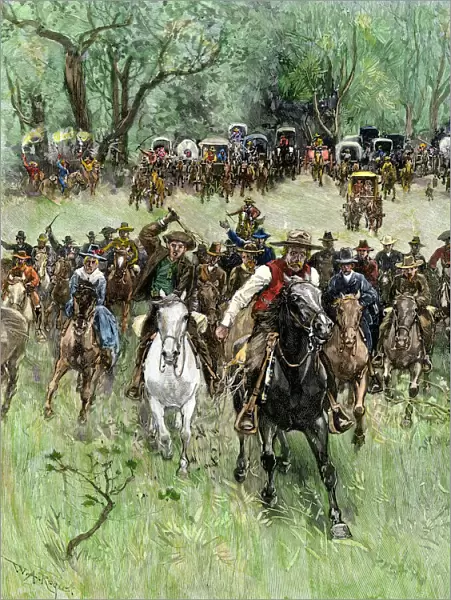 Oklahoma Territory opened to settlers, 1891