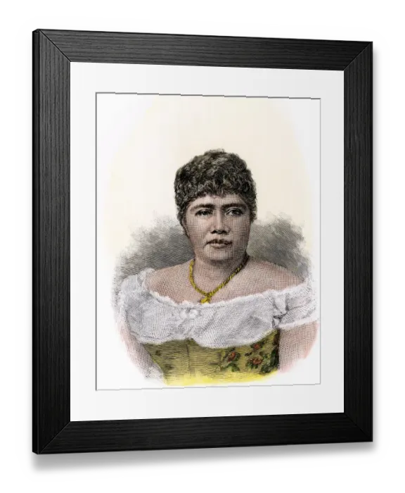 Framed Print : Queen Liliuokalani of Hawaii Framed Print : Queen Liliuokalani of Hawaii