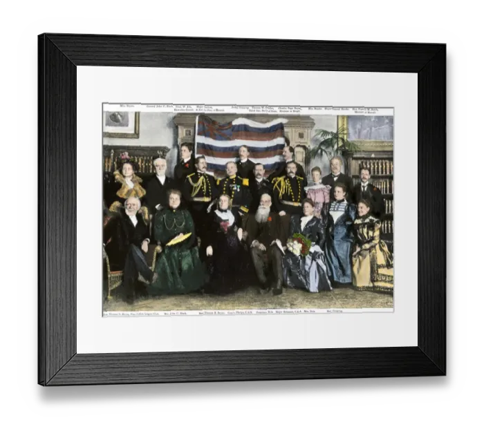 Framed Print : Hawaiian President Sanford Dole honored in Chicago, 1890s Framed Print : Hawaiian President Sanford Dole honored in Chicago, 1890s