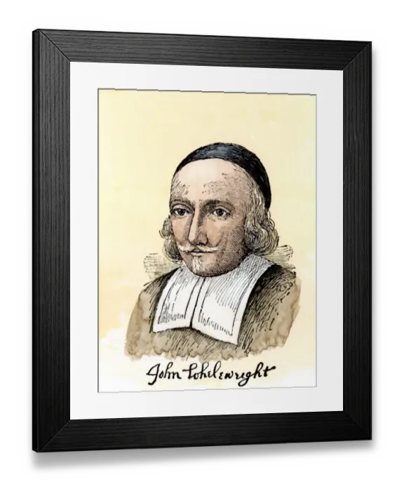 Framed Print : John Wheelwright, with his signature