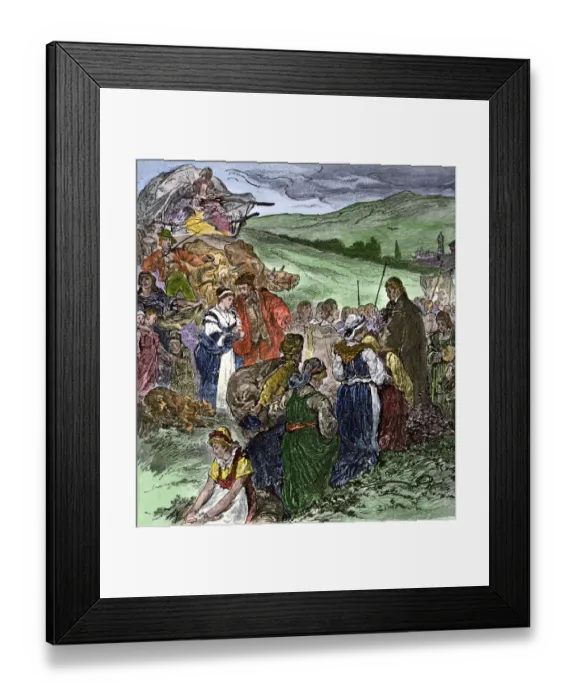 Framed Print : German settlers in colonial Georgia Framed Print : German settlers in colonial Georgia