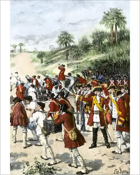 English in Georgia against the Spanish at St. Augustine