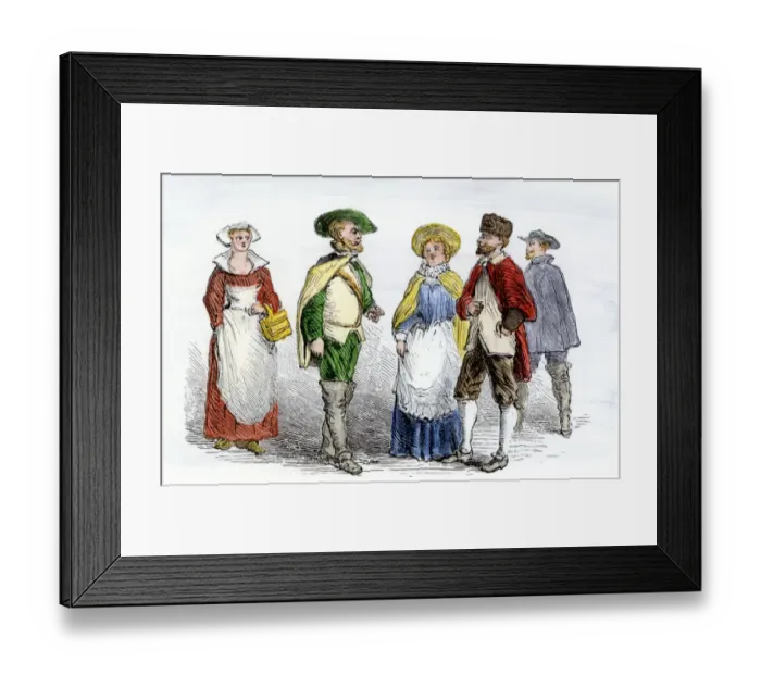 Framed Print : Colonists of New Sweden Framed Print : Colonists of New Sweden