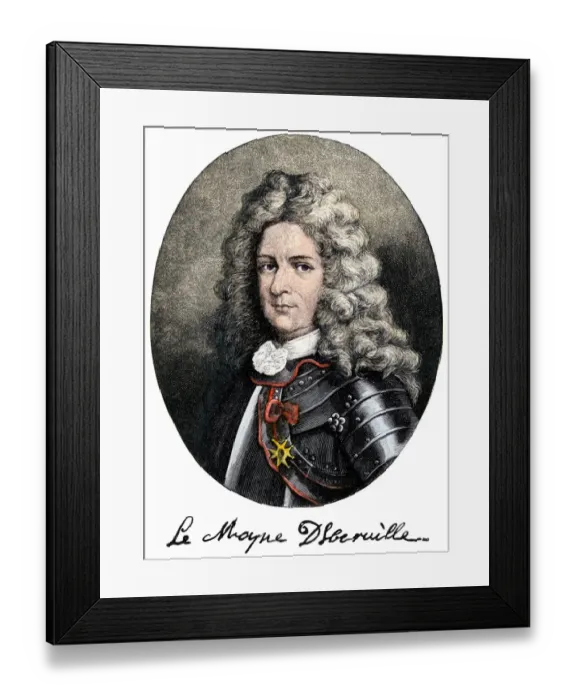 Framed Print : Pierre Le Moyne, Sieur d Iberville Framed Print : Pierre Le Moyne, Sieur d Iberville