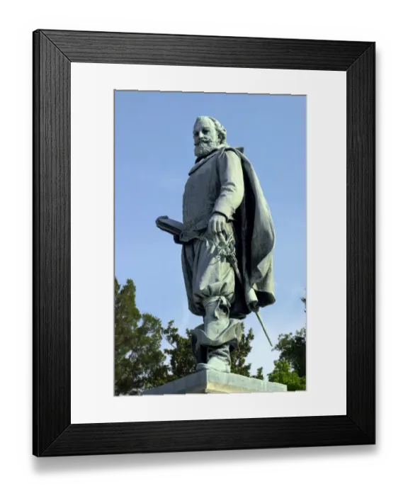 Framed Print : Statue of John Smith, at the original site of Jamestown Framed Print : Statue of John Smith, at the original site of Jamestown