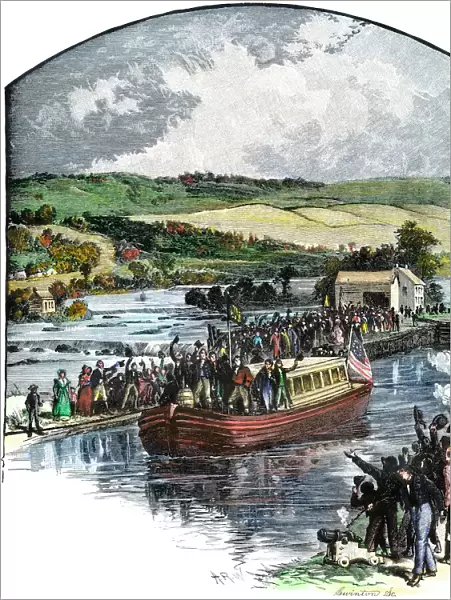 Opening the Erie Canal, 1825