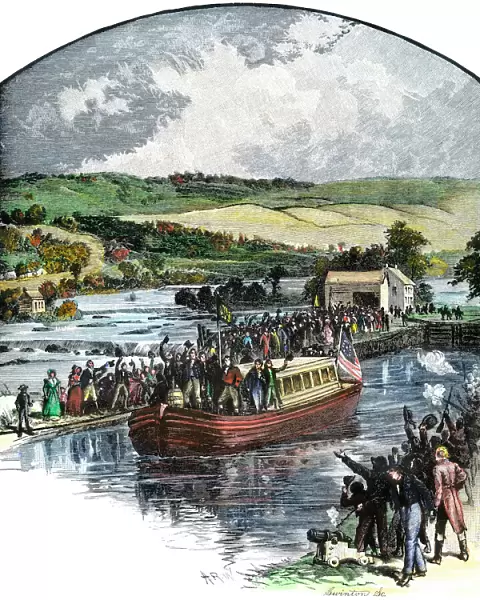 Opening the Erie Canal, 1825