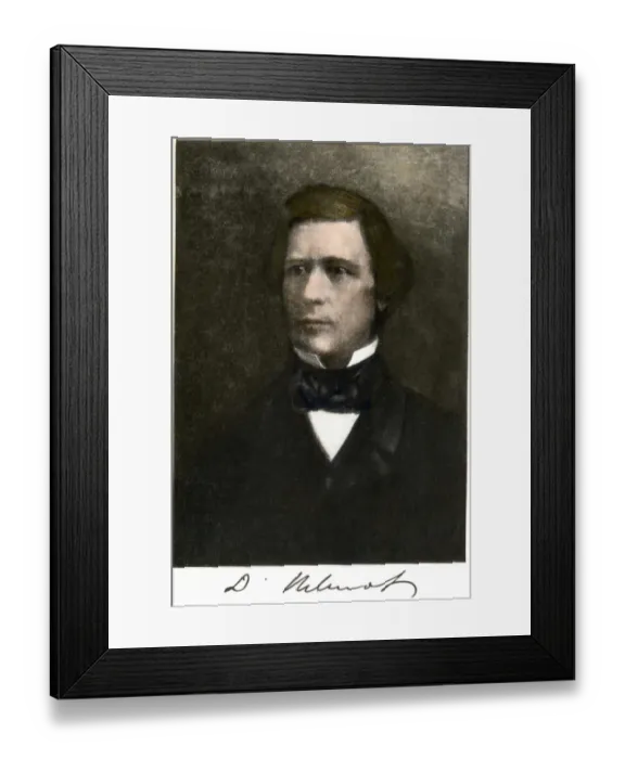 Framed Print : David Wilmot, with his signature