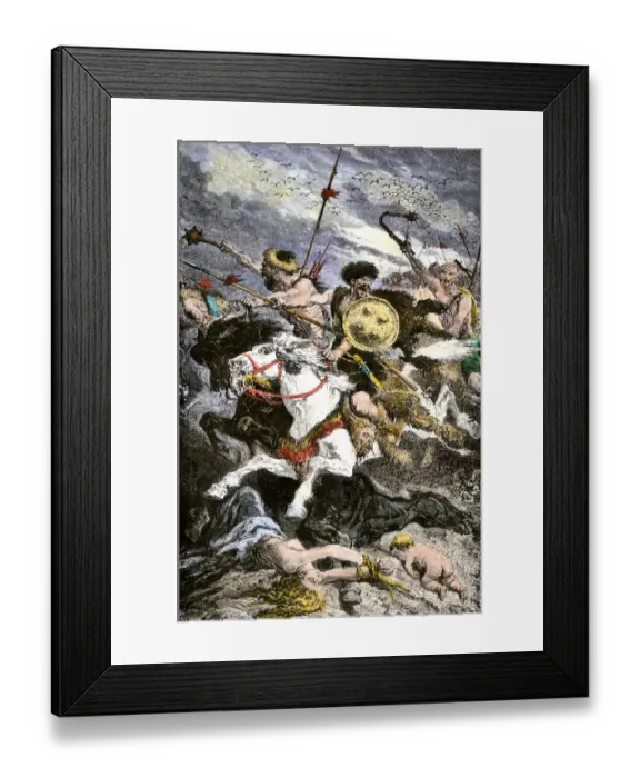 Framed Print : Huns invading eastern Europe Framed Print : Huns invading eastern Europe