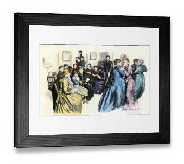 Framed Print : German Night, a social event for immigrants at Hull House in Chicago Framed Print : German Night, a social event for immigrants at Hull House in Chicago