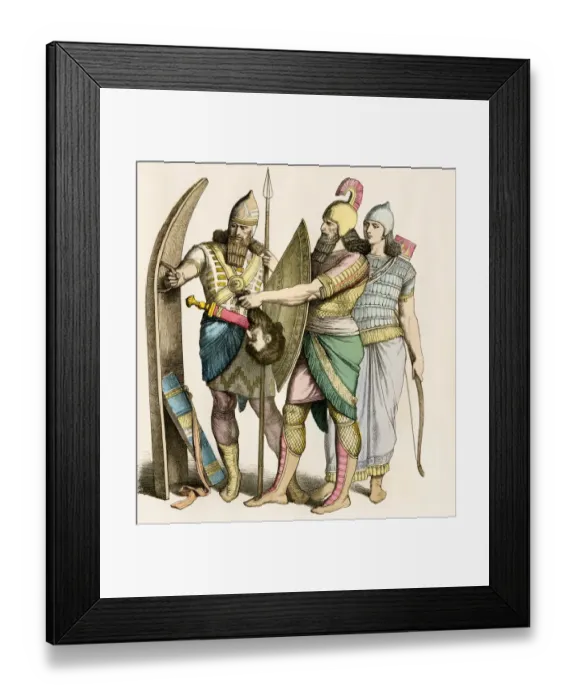 Framed Print : Assyrian soldiers Framed Print : Assyrian soldiers